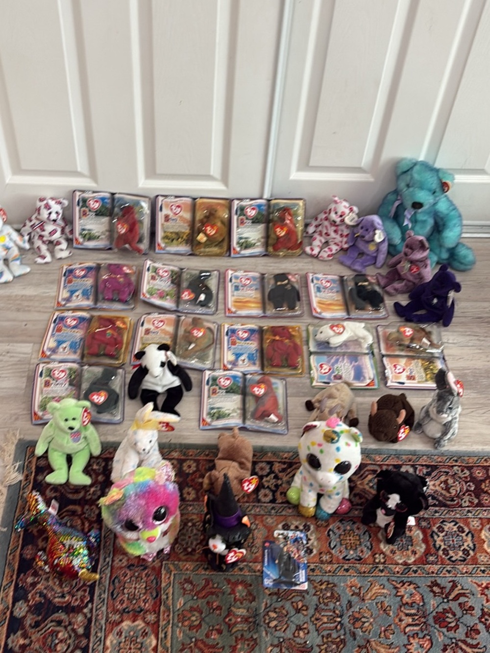 Tv Collection of new teddy bears with emblems vintage